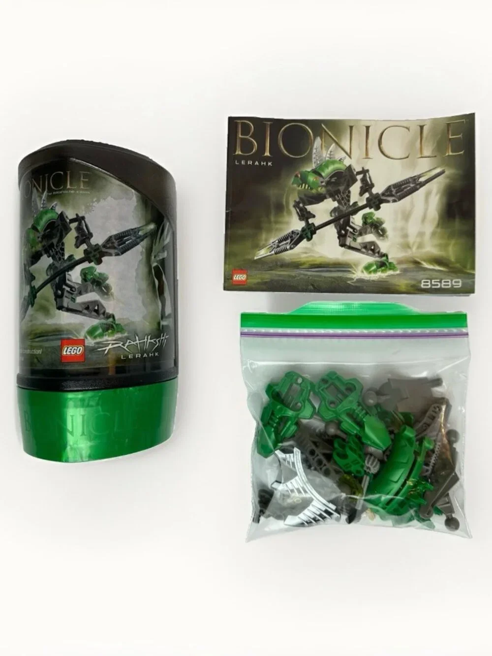 🦾 LEGO BIONICLE Rahkshi Collection Lot of 5 COMPLETE Sets w/ Canisters &Manuals